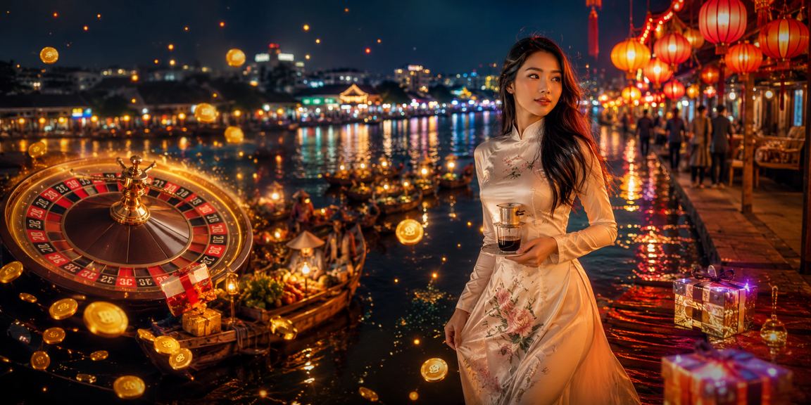 Người dùng tại Cần Thơ chơi roulette trực tuyến qua di động bên ly cà phê