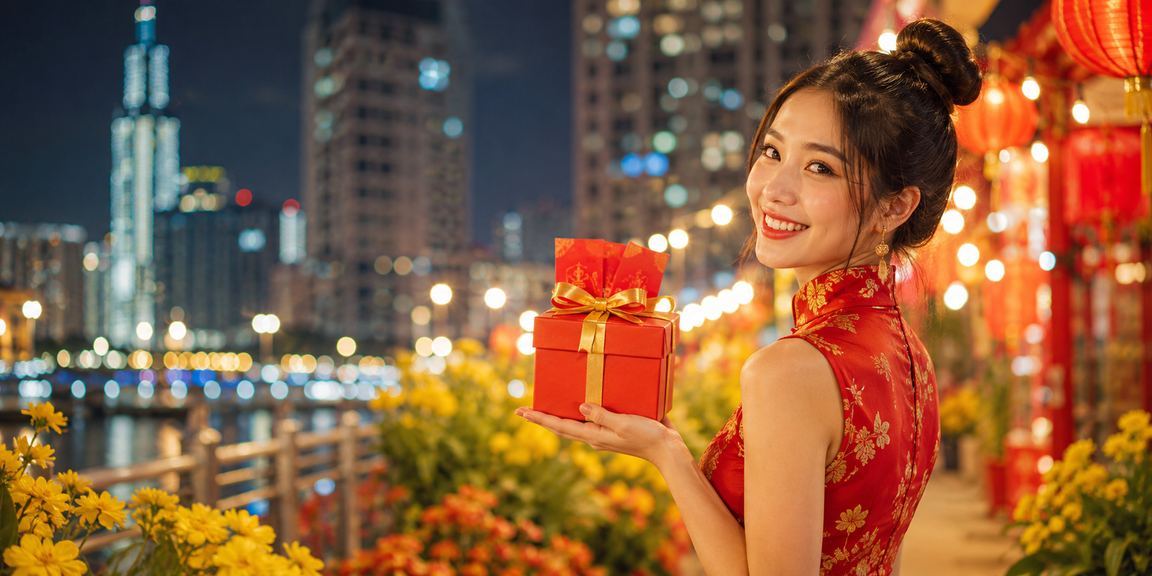 Không khí lễ hội đêm tại TP.HCM – bao lì xì và khuyến mãi đặc biệt